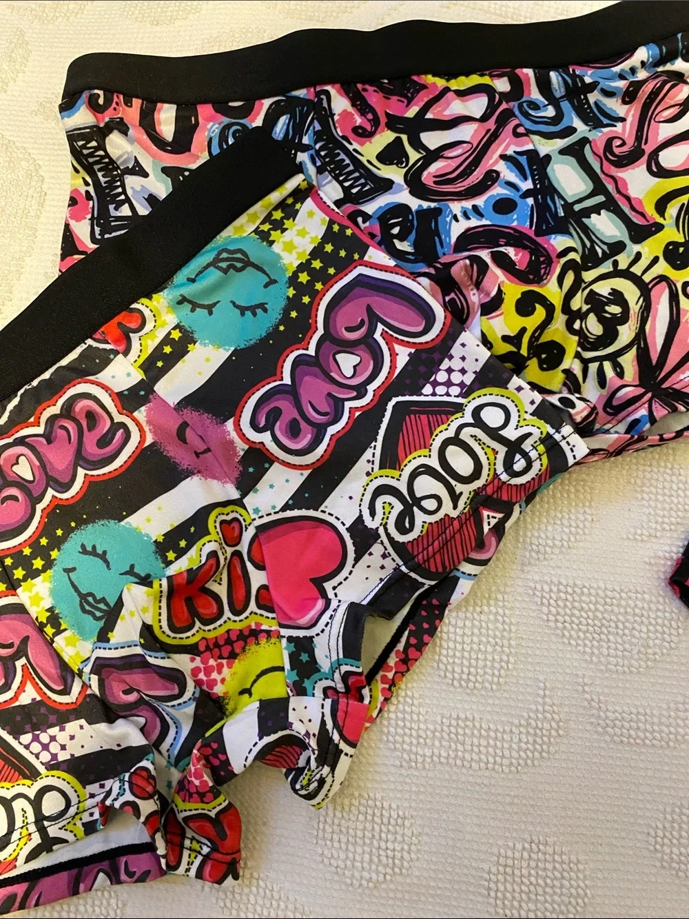 Colorful stretch boxers,  all good condition. Four total.  See pictures